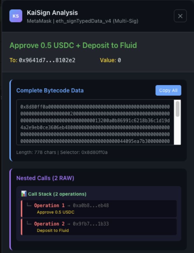 KaiSign Chrome Extension Preview